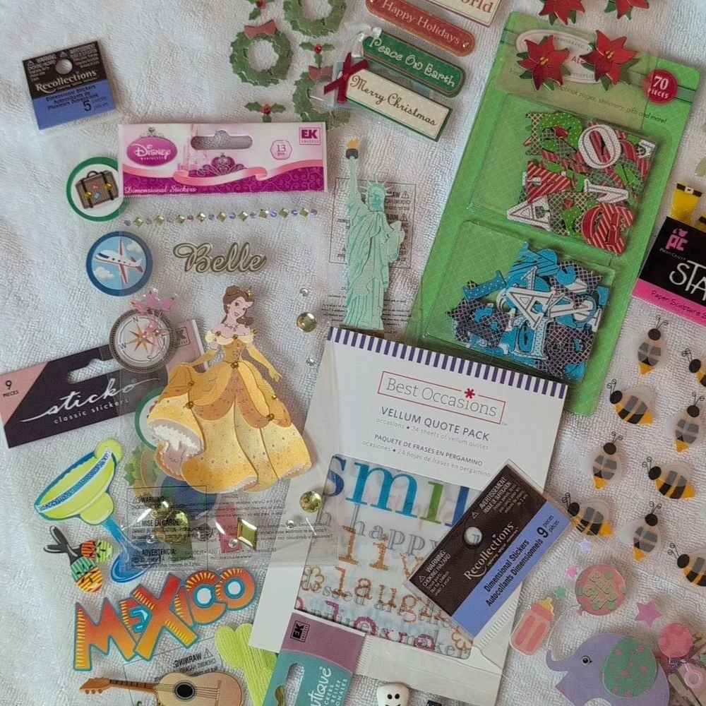 Colorful Scrapbook Sticker Collection #3